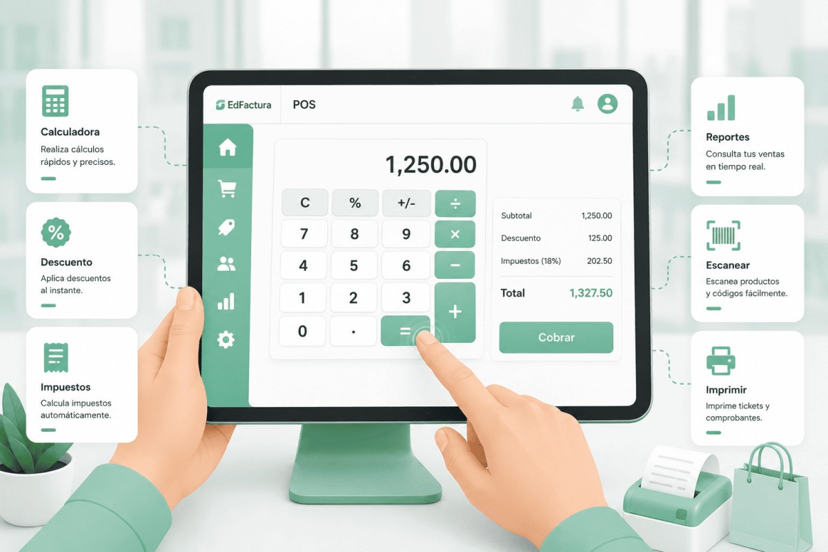 Herramientas auxiliares del POS: calculadora, pantalla del cliente y más